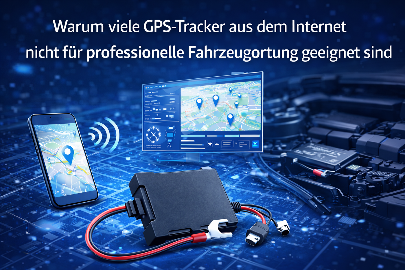 Warum viele GPS-Tracker aus dem Internet nicht für professionelle Fahrzeugortung geeignet sind